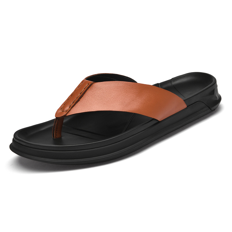 Men's Summer Genuine leather S - đánh giá và giá Flip Flop Leather Men