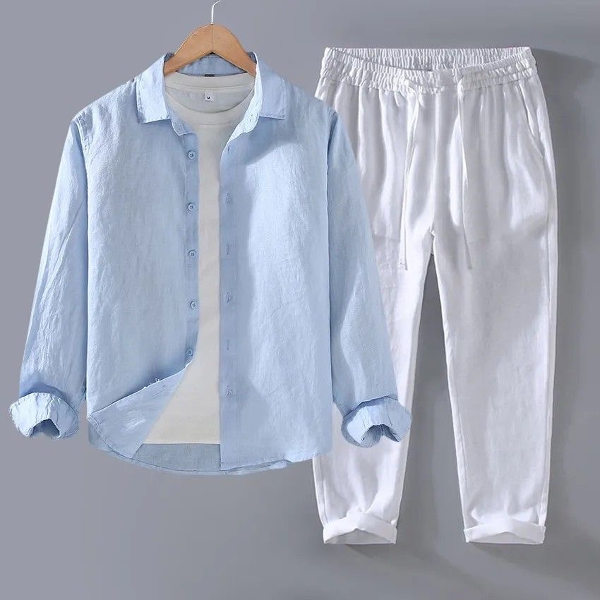 High-End Pure Linen Cotton Lin - đánh giá và giá Linen Shirt Breathable