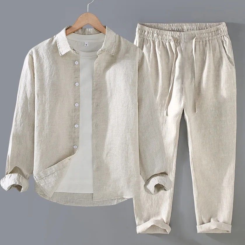 High-End Pure Linen Cotton Lin - đánh giá và giá Linen Shirt Breathable