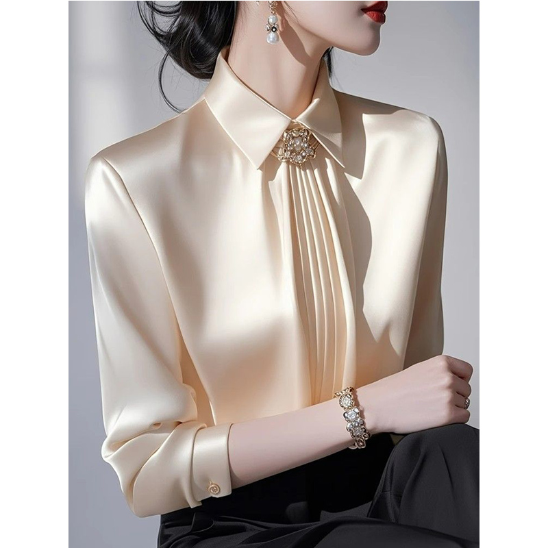 2025 Spring New Temperament Sa - đánh giá và giá Shirt Camp Collar