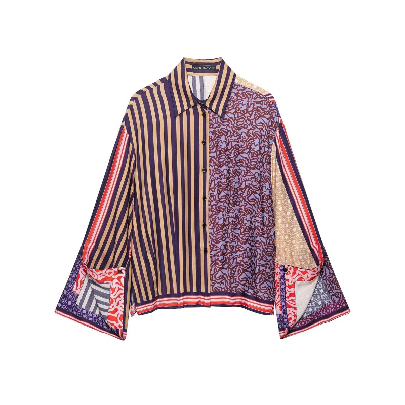 2026 Elegant Chic Printed Saro - đánh giá và giá Shirt Camp Collar