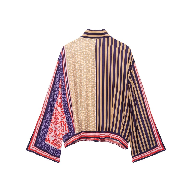 2026 Elegant Chic Printed Saro - đánh giá và giá Shirt Camp Collar
