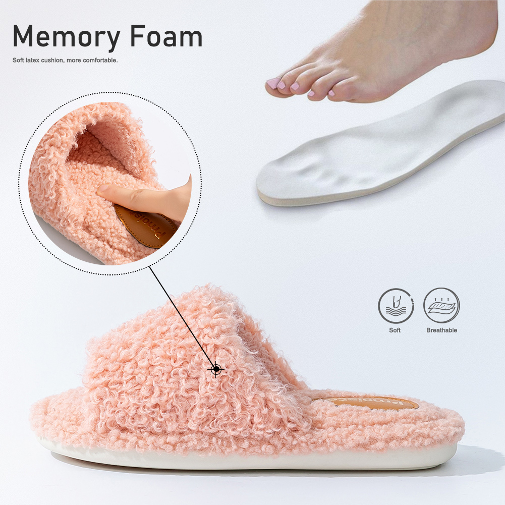 Pmoiste Fuzzy House Slippers W - đánh giá và giá Espadrille Slip On