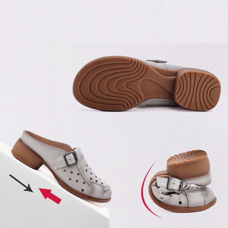 New Cow Leather Low Heel Sanda - đánh giá và giá Espadrille Slip On